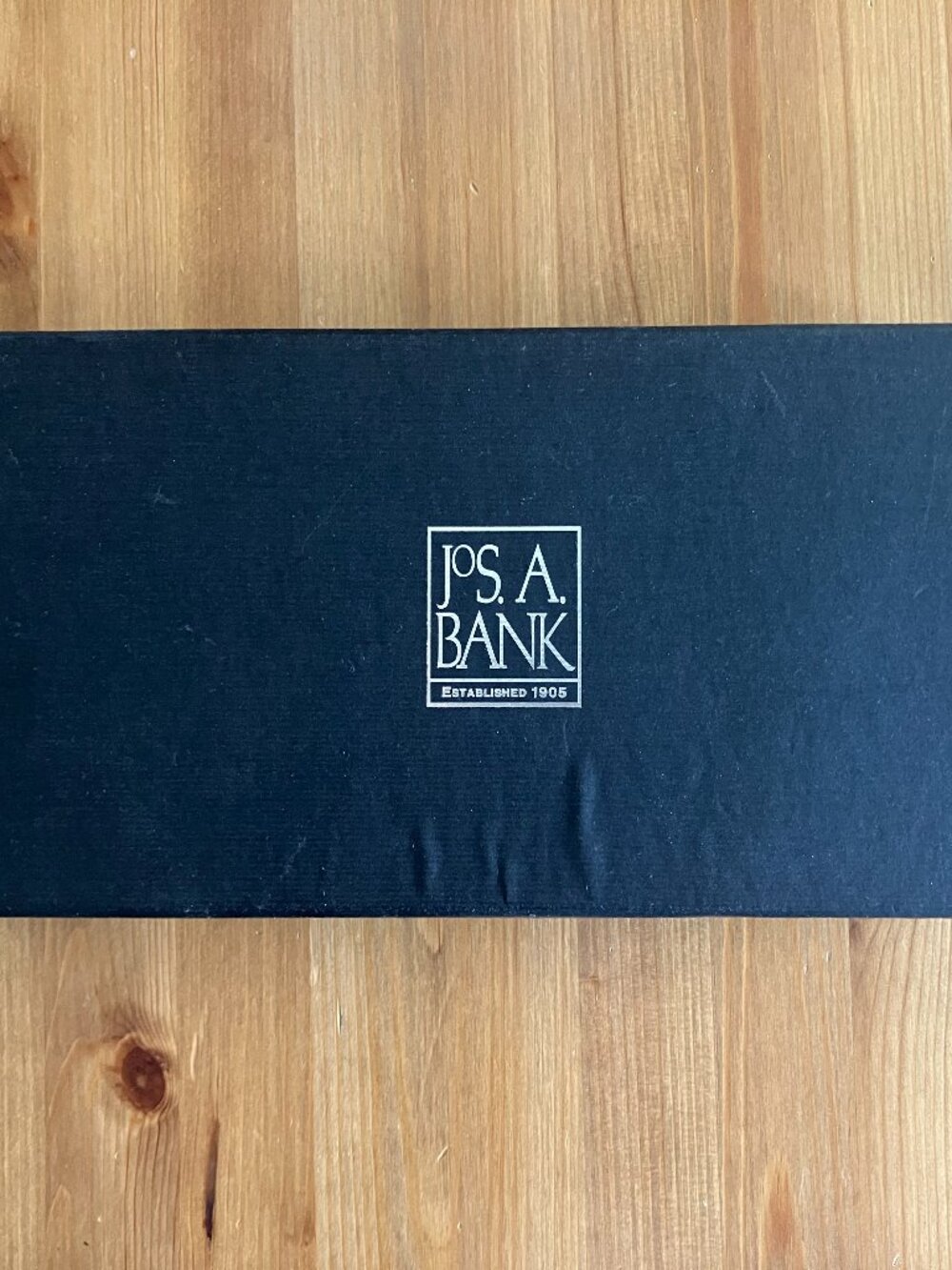 Men's black silk Jos. A. Bank cummerbund and bow tie - Picture 2 of 12
